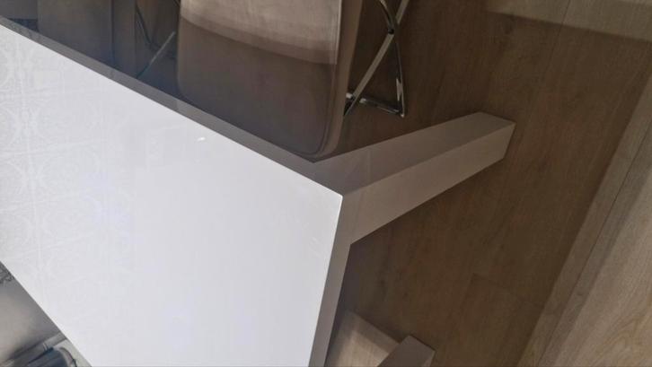 Eettafel wit 190x90, Huis en Inrichting, Tafels | Eettafels, Zo goed als nieuw, 50 tot 100 cm, Rechthoekig, Ophalen of Verzenden