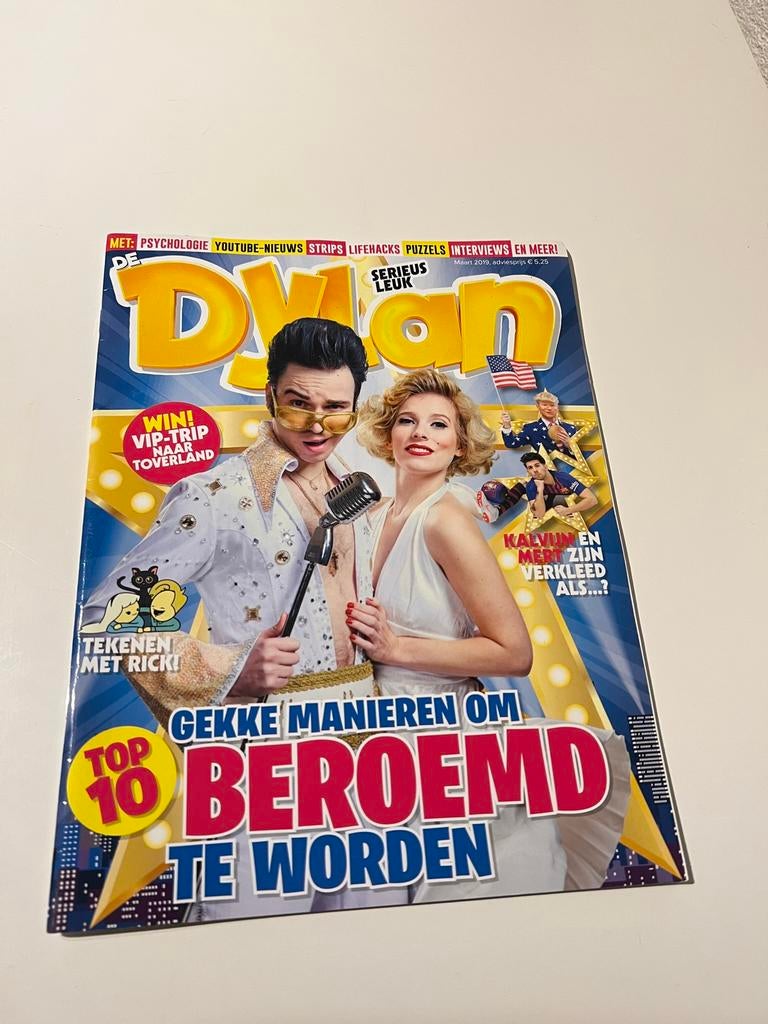 Tijdschrift YouTuber Dylan Haegens, Ophalen of Verzenden, Zo goed als nieuw, Muziek, Film of Tv