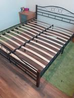 2 persoonsbed v Vida XL, Huis en Inrichting, Slaapkamer | Bedden, Ophalen, Wit, Tweepersoons, Zo goed als nieuw