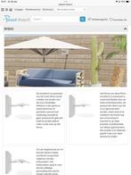 Rhino muurparasol + beschermhoes (nieuw), Ophalen, Nieuw, Muurparasol, Kantelbaar