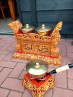Balinese gamelan van 2 en 1 gong, Muziek en Instrumenten, Percussie, Ophalen of Verzenden, Zo goed als nieuw, Melodische percussie