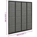 AANBIEDING | Schutting tuinscherm louvre 180 x 180 cm HKC GR, Verzenden, Nieuw, Minder dan 3 meter
