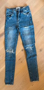 Spijkerbroek Queen Hearts, Blauw, Ophalen of Verzenden, W27 (confectie 34) of kleiner, Gedragen