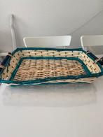 Gevlochten mand 53x42cm, Huis en Inrichting, Woonaccessoires | Dienbladen, Ophalen of Verzenden, Zo goed als nieuw, Rond
