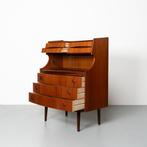 Vintage Deense Secretaire in Teak, Huis en Inrichting, Kasten | Secretaires, Ophalen, Gebruikt, Mid Century, Deens Design, Vintage, Scandinavisch