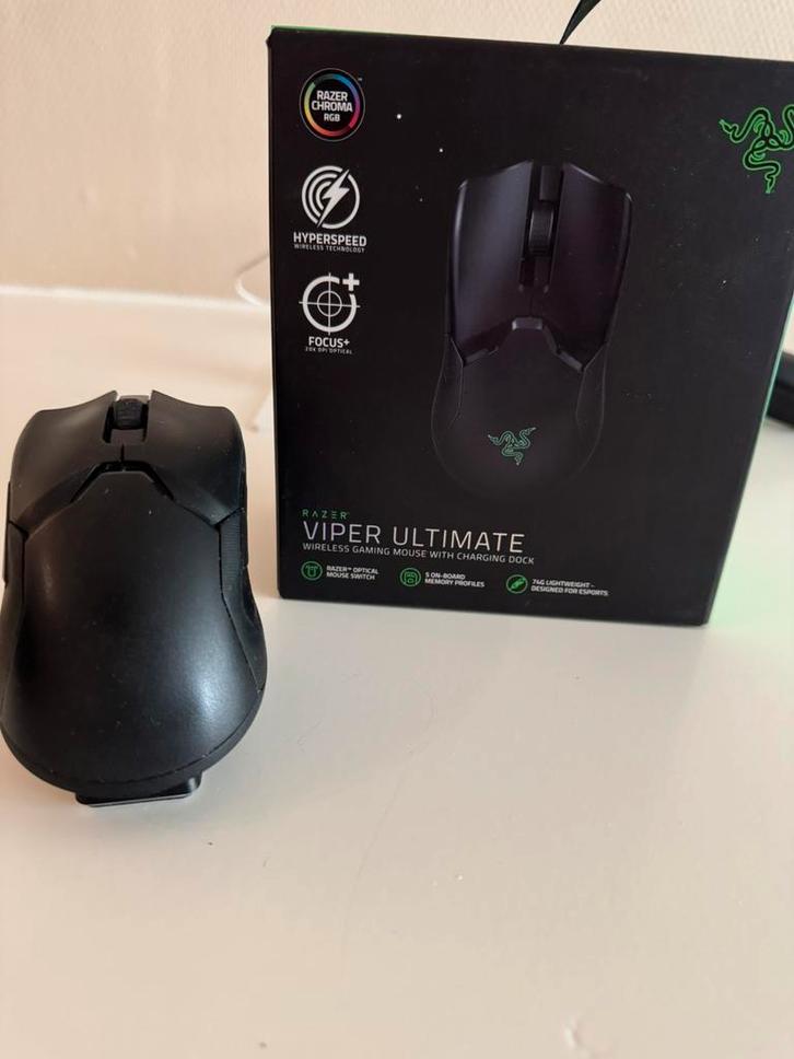 Razer viper ultimate, Computers en Software, Muizen, Zo goed als nieuw, Gaming muis, Ophalen of Verzenden