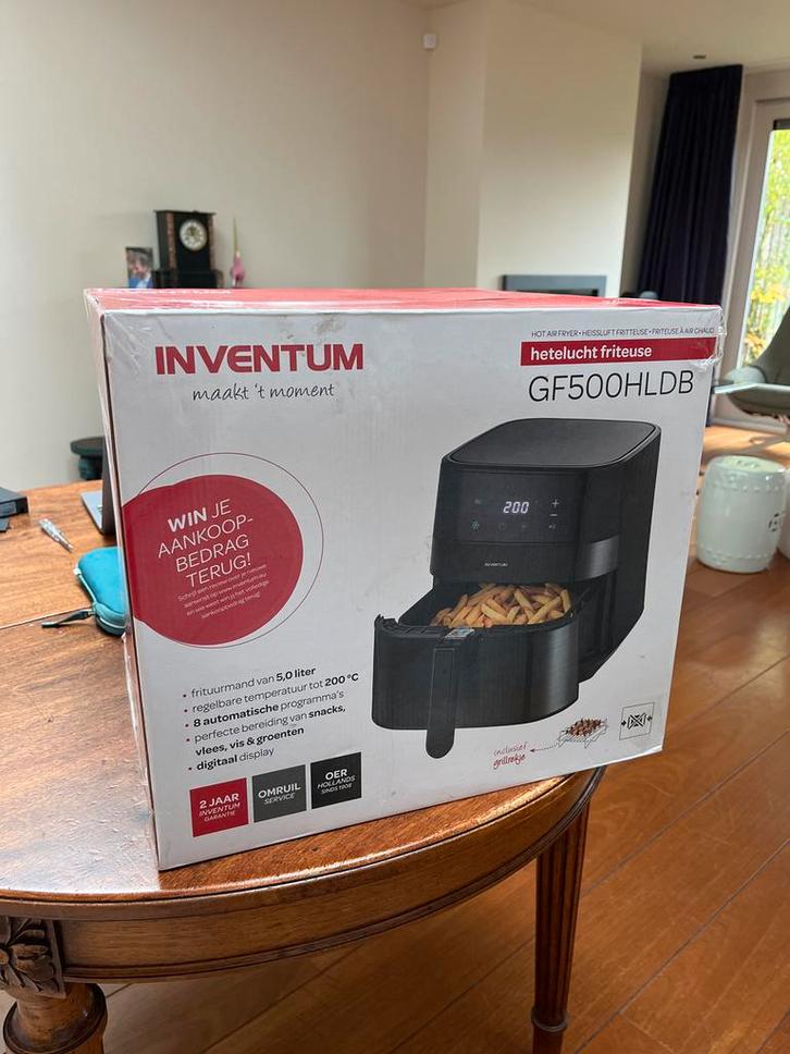 Inventum Airfryer - Nieuw in doos, Witgoed en Apparatuur, Frituurpannen, Nieuw, 4 liter of meer, Uitneembare binnenpan, Ophalen of Verzenden