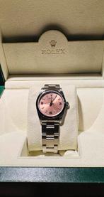 Rolex Oyster Perpetual Dames - Roze Wijzerplaat 31 mm 76080, Sieraden, Tassen en Uiterlijk, Horloges | Dames, Staal, Polshorloge