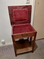 Halkastje/ nachtkastje/ klepkastje, orginele staat, Antiek en Kunst, Ophalen