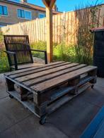 Pallet tafel op wielen, Ophalen, Zo goed als nieuw, Hout