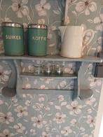 Brocant Regaal /keuken plankje, Antiek en Kunst, Antiek | Emaille, Ophalen of Verzenden