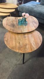 Salontafel organisch mangohout SUPER ACTIE !!, Huis en Inrichting, Tafels | Salontafels, 100 tot 150 cm, Rond, Nieuw, Minder dan 50 cm