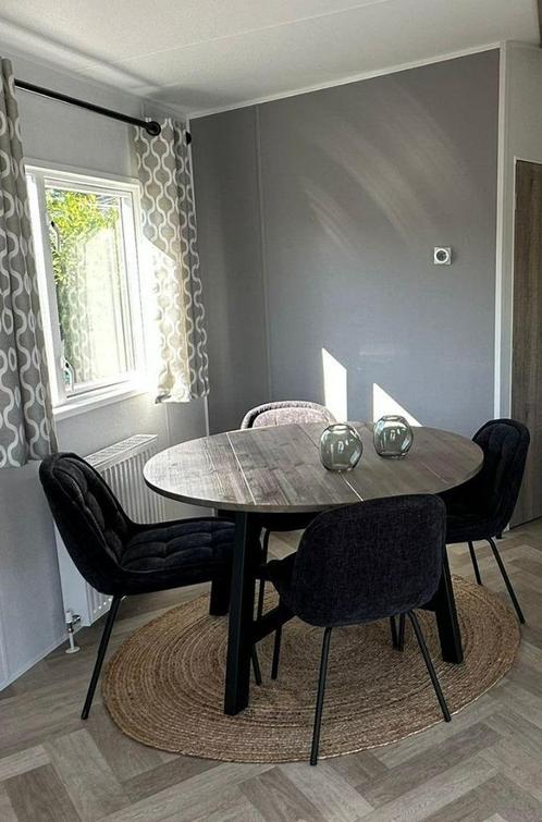 Eettafel Rond Hout, Huis en Inrichting, Tafels | Eettafels, Nieuw, 100 tot 150 cm, 100 tot 150 cm, Vier personen, Rond, Overige materialen
