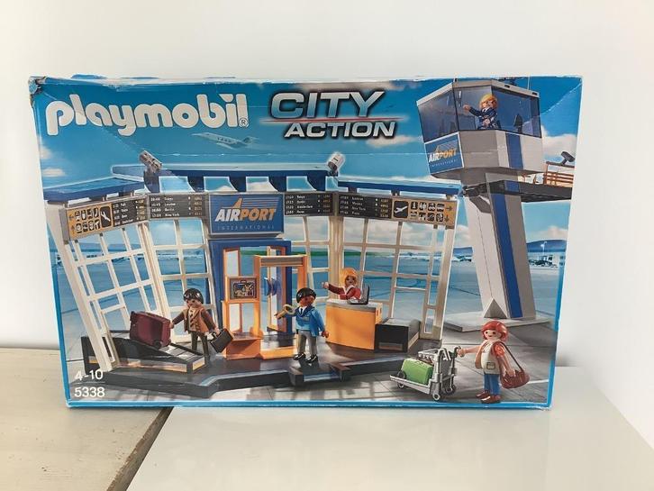 Playmobil 5338 Luchthaven met verkeerstoren cadeautip, Kinderen en Baby's, Speelgoed | Playmobil, Gebruikt, Los playmobil, Ophalen of Verzenden