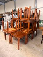 Eettafels massief hout 80x80 tafel cafe bistro bar, Gebruikt, 50 tot 100 cm, Vierkant, Vier personen