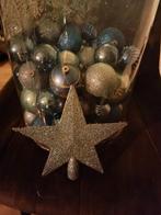 Partij blauwe kerstballen, Diversen, Kerst, Ophalen, Zo goed als nieuw