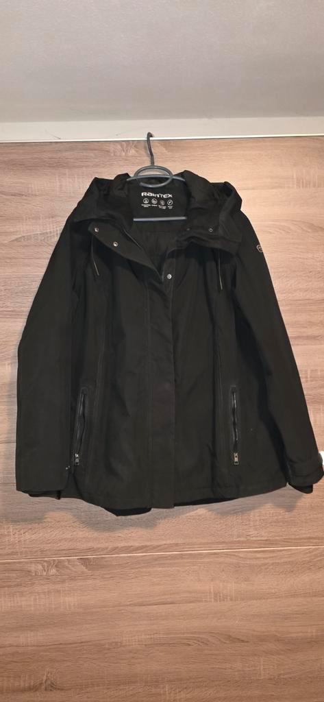 Zwarte Raintex winterjas maat 46, Kleding | Dames, Jassen | Winter, Zo goed als nieuw, Maat 46/48 (XL) of groter, Zwart, Ophalen of Verzenden
