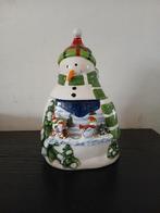 Keramische Sneeuwpop Koektrommel, Antiek en Kunst, Antiek | Keramiek en Aardewerk, Ophalen of Verzenden