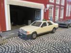 1984-1989 Mercedes Benz W124 Limousine - Herpa creme TAXI, Ophalen of Verzenden, Gebruikt