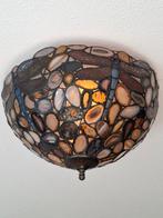 Tiffany Stijl Plafondlamp met Libellen, Ophalen, Zo goed als nieuw, Glas, Tiffany