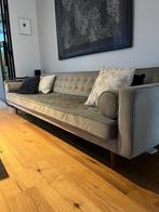 Loods 5- Velvet Design Bank in de kleur taupe -, Ophalen, 250 tot 300 cm, Gebruikt, Modern chique