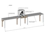 Voor afkort-zaag tafel, zijtafels + stofkap + afvoerbuis, Doe-het-zelf en Verbouw, Gereedschap | Zaagmachines, Ophalen, Gebruikt
