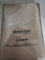 Sleeptime Glossy Champagne Dekbedovertrek, Beige, Dekbedovertrek, Ophalen of Verzenden, Nieuw