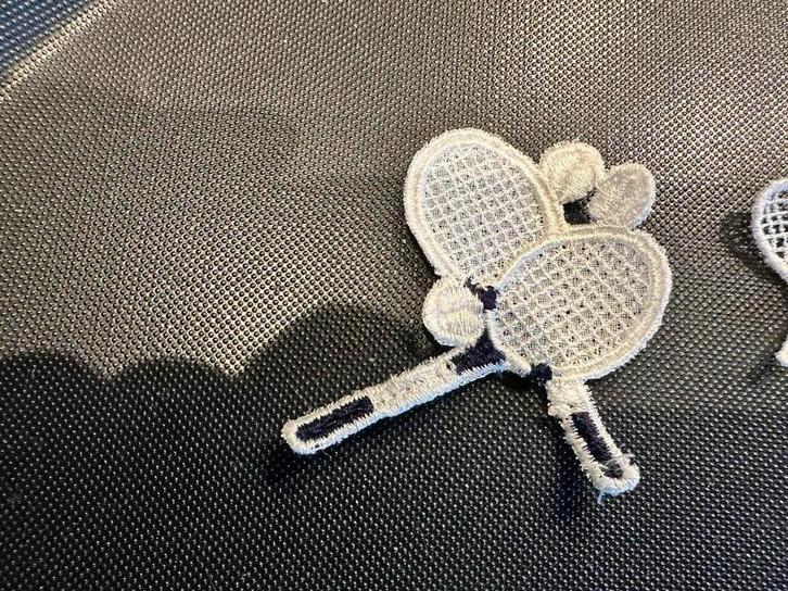 Hotfix Applicatie - Tennis Rackets, Hobby en Vrije tijd, Kledingapplicaties en Hotfix, Nieuw, Hotfix applicaties, Ophalen of Verzenden