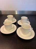 Arabia Arctica koffie kopjes en schoteltjes wit creme, Huis en Inrichting, Keuken | Servies, Ophalen, Zo goed als nieuw, Overige stijlen