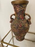 Vaas gekleurd aardewerk Groot, Huis en Inrichting, Woonaccessoires | Vazen, Overige kleuren, 50 tot 75 cm, Aardewerk of Porselein