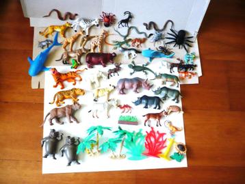 verzameling miniatuur dierentuindieren