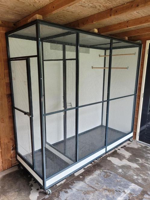 Mooie aluminium volière met sluis!  Vogels/ Voliere, Dieren en Toebehoren, Vogels | Hokken en Kooien, Zo goed als nieuw, Volière