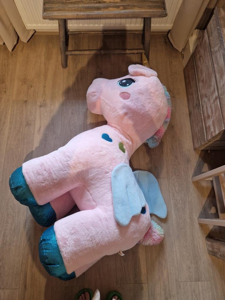 XXL Eenhoorn Knuffel - Super Zacht!, Kinderen en Baby's, Speelgoed | Knuffels en Pluche, Ophalen, Zo goed als nieuw, Paard
