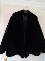 Zwart imitatie bontjasje, Ophalen of Verzenden, Zo goed als nieuw, Zwart