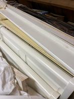 2 witte eenpersoonsbedden, zonder bodem, Ophalen, Gebruikt, 90 cm, Eenpersoons