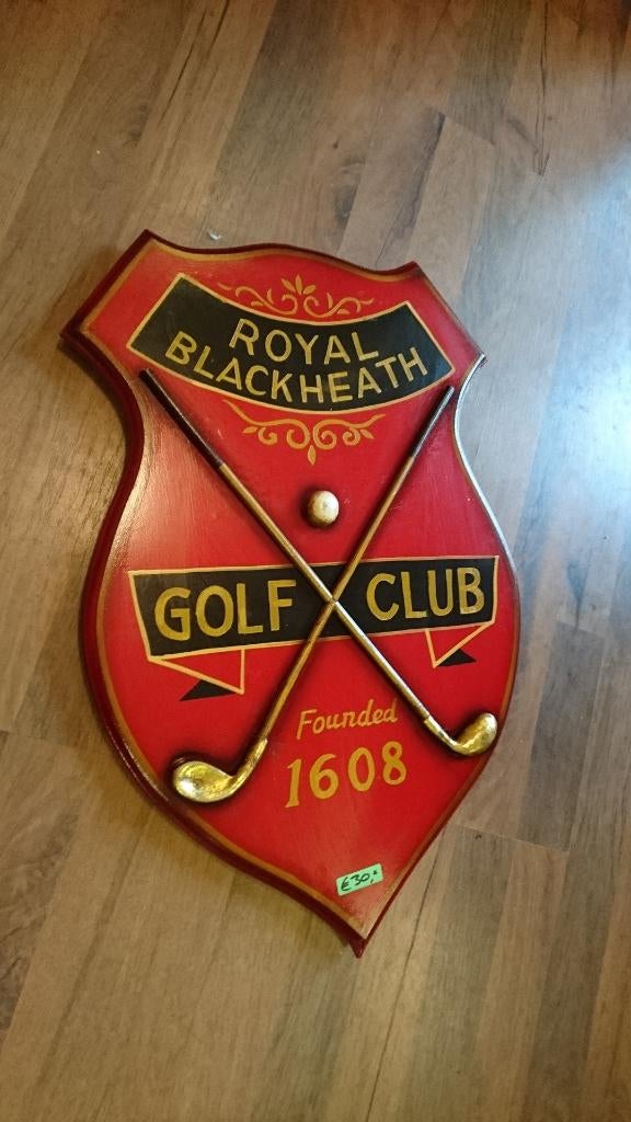 Engels pubbord voor de golf liefhebber café bar of mancave, Antiek en Kunst, Curiosa en Brocante, Ophalen