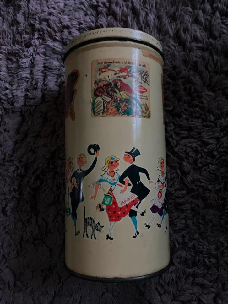 Van der Meulen Beschuitbus Vintage, Antiek en Kunst, Curiosa en Brocante, Verzenden