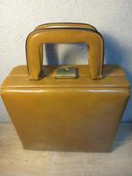 Vintage make up tas beauty case koffer, Ophalen of Verzenden, Gebruikt, Beige, Overige typen