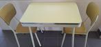 Vintage retro Brabantia tafel met 2 stoelen, Huis en Inrichting, Tafels | Eettafels, Ophalen, Gebruikt, Tot twee personen, 50 tot 100 cm