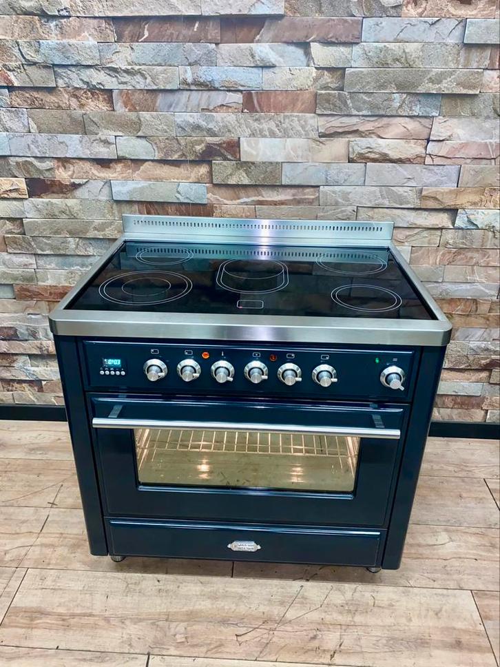Luxe Boretti Majestic Keramisch Fornuis 5 zones 90x70 cm, Witgoed en Apparatuur, Fornuizen, Zo goed als nieuw, Vrijstaand, Gas