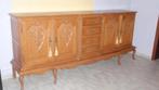 2 stuk licht eik Bretoen dressoir Lodewijk XV laag & hoog, Ophalen, Glas, Gebruikt, Met deur(en)