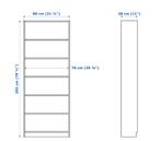 Billy IKEA Boekenkast, 50 tot 100 cm, 25 tot 50 cm, Met plank(en), Gebruikt