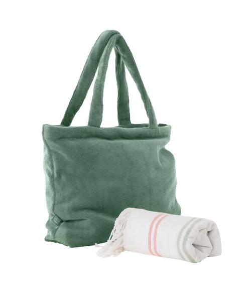 Strandtas en hamamdoek XL met heerlijke verzorgingspakketje, Sieraden, Tassen en Uiterlijk, Tassen | Schoudertassen, Nieuw, Ophalen of Verzenden