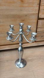 Hema kandelaar aluminium 5 arm, Ophalen, Overige kleuren, 25 tot 50 cm, Zo goed als nieuw