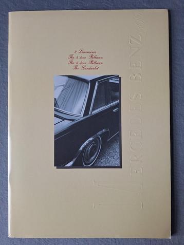 Brochure MERCEDES-BENZ 600 Pullman - Landaulette - Engels beschikbaar voor biedingen