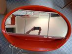 Space age badkamer spiegel retro vintage oranje, Ophalen, Gebruikt, Overige typen, 50 tot 100 cm