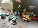 Meubels en roze paard barbiehuis, Ophalen, Zo goed als nieuw, Poppenhuis