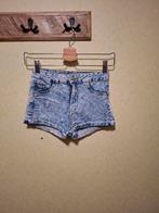 Bershka kortebroek high waist maat 34, Kleding | Dames, Blauw, Zo goed als nieuw, W27 (confectie 34) of kleiner, Bershka