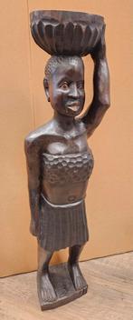 Houtsnijwerk beeld 110cm hoog africa, Ophalen