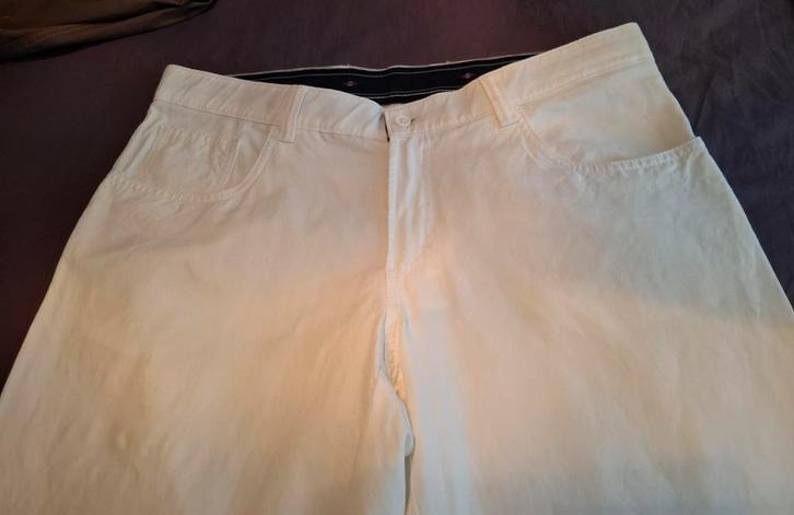 Herenbroek Wit Maat 52 - Nieuw!, Kleding | Heren, Broeken en Pantalons, Nieuw, Maat 52/54 (L), Wit, Ophalen of Verzenden